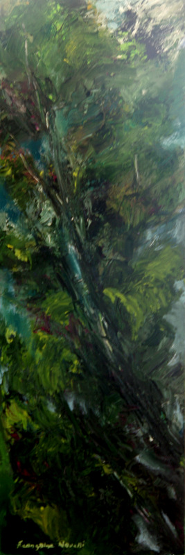 nuit à Sorine huile 30x90